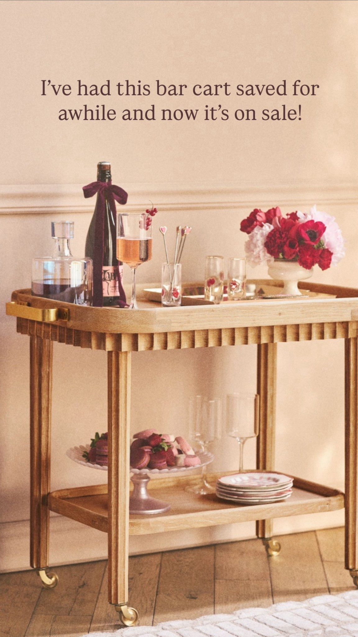 Bar cart on sale! Can be used in so many different spaces 

#LTKStyleTip #LTKSaleAlert #LTKHome