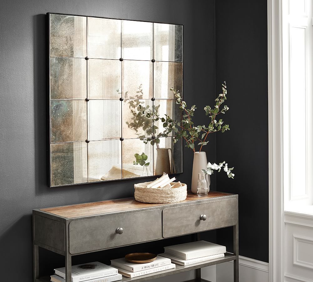 Markle Antique Glass Panel Mirror | Pottery Barn (US)