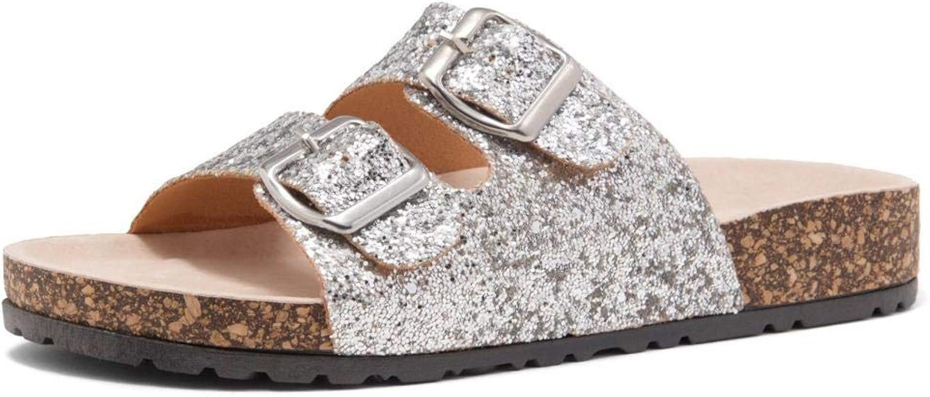 Herstyle Softey Women's Comfort Buckled Slip on Sandal Casual Cork Platform Sandal Flat Open Toe ... | Amazon (US)