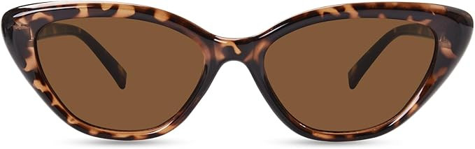 OPTOFENDY Cat Eye Sunglasses for Women, Vintage Retro Narrow Cateye Frame Trendy Sun Glasses, OP6... | Amazon (US)