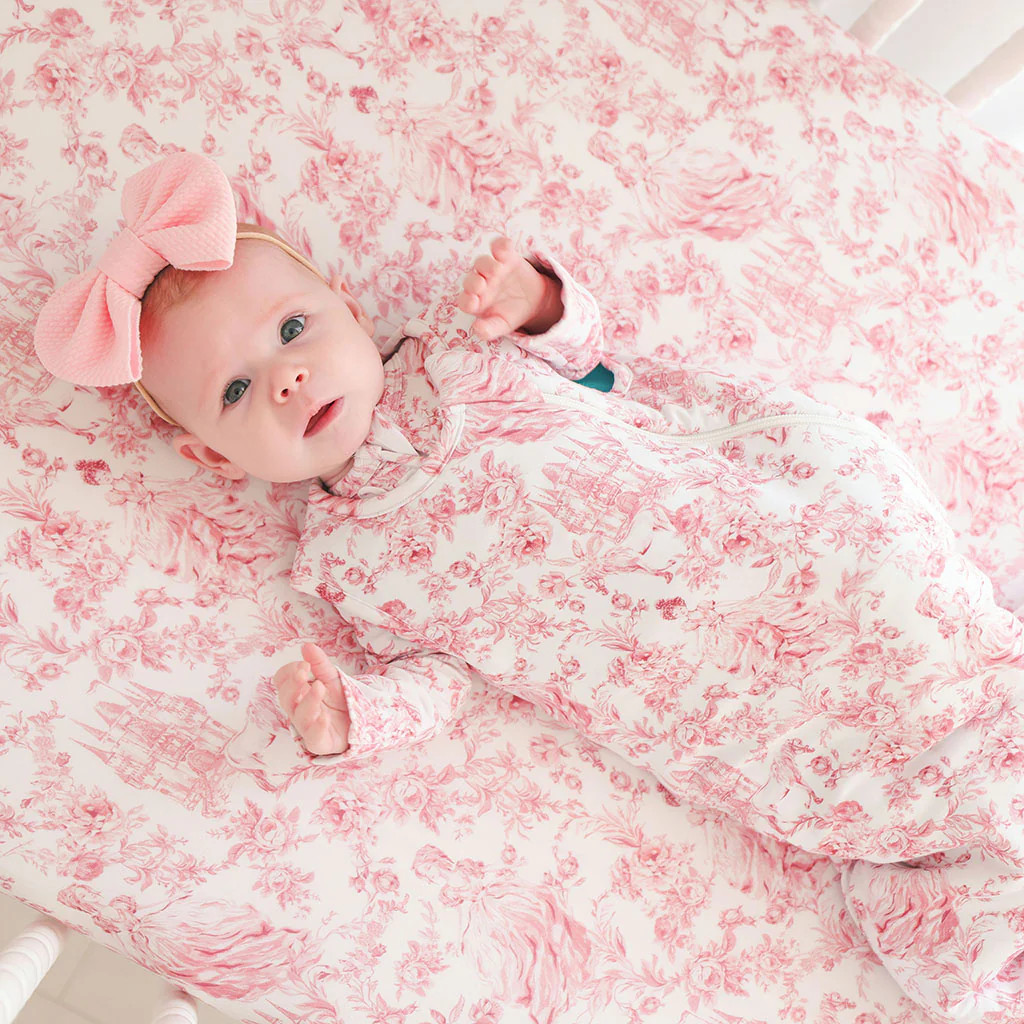 Floral White Baby Sleep Bag | Antoinette | Posh Peanut