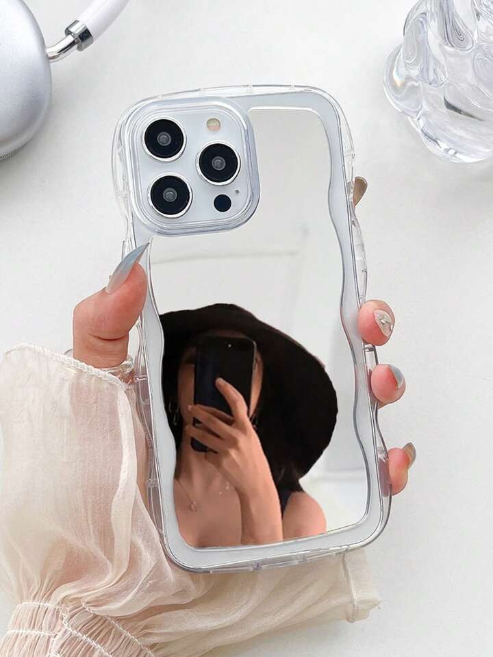 Acrylic Material Wave Mirror Phone Case For Iphone | SHEIN
