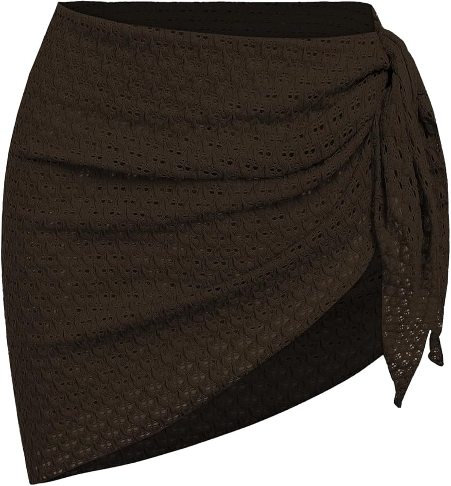 ZAFUL Women's Sarong Coverups Beach Wrap Sheer Bikini Wraps Chiffon Cover Ups for Swimwear | Amazon (US)