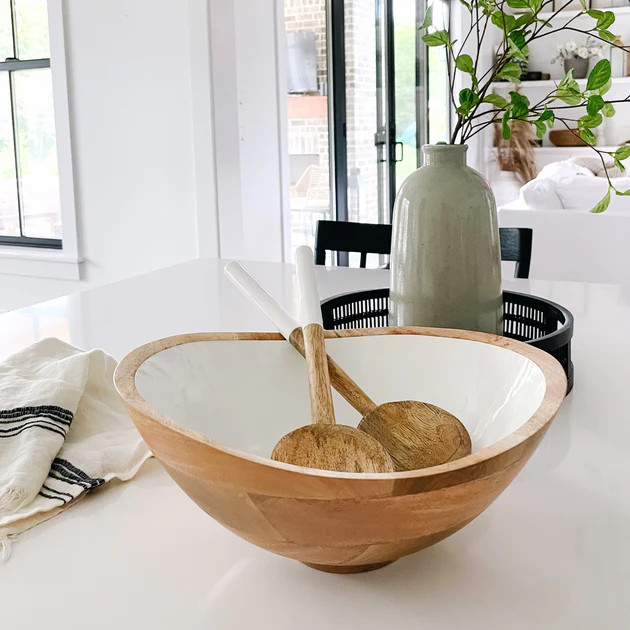 Palmer Wood + White Bowl | Pepper + Vetiver
