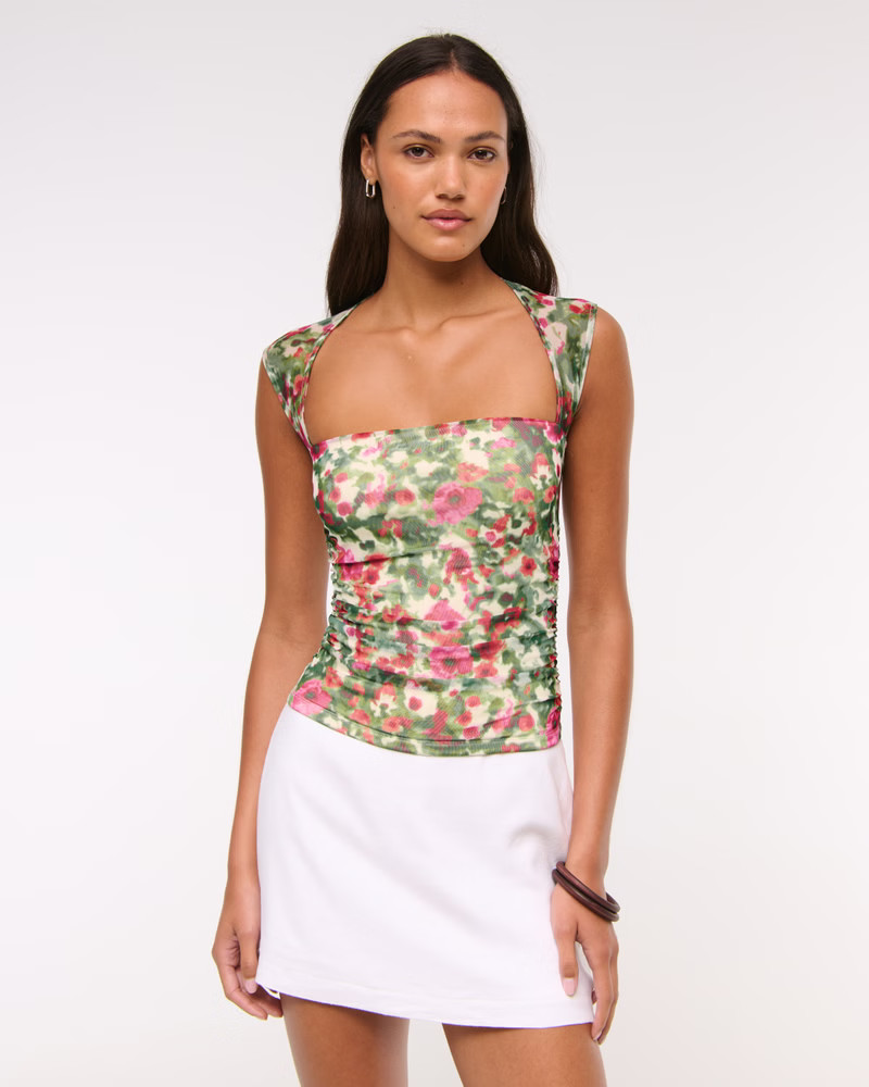 The A&F Ava Mesh Top | Abercrombie & Fitch (US)