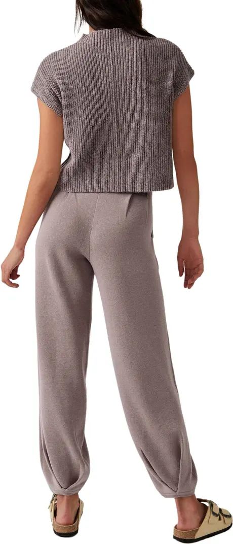 free-est Freya Short Sleeve Sweater & Pull-On Pants Set | Nordstrom