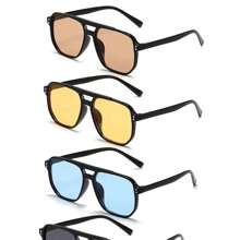 1pc Trendy Retro Square Eyeglasses For Men And Women Beach Accessories Glasses Shades | SHEIN