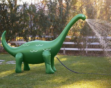 Dino Sprinkler

Simply hook it up to a garden hose to create a fountain of water that will keep kids cool, active and happy all summer long.
DETAILS THAT MATTER
Made of PCV.
Includes a water hose connector that is located on the body of spaceship near its valve.
Water comes out of the dinosaur's mouth.
KEY PRODUCT POINTS
Pottery Barn Kid exclusive.
Recommended for ages 3 years and older.
Some assembly acquired.
Requires a pump to inflate (not included).
Imported.
THIS SET INCLUDES
1 Inflatable sprinkler, 4 pegs and 1 repair kit (with a clear sticker). 



#LTKkids #LTKfamily #LTKSeasonal