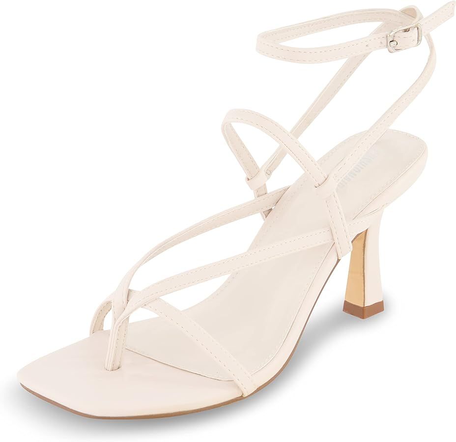 CUSHIONAIRE Women's Belmondo dress sandals +Memory Foam, Wide Widths Available | Amazon (US)