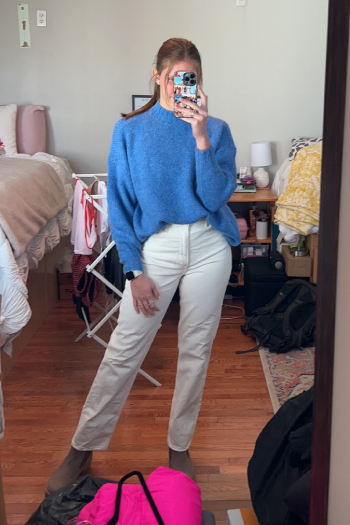 Winter outfit 

Abercrombie jeans, curve love jeans, white jeans, denim, white denim, blue sweater, pistola, pink sweater, pistola sweater, timberland, timberland boots

#LTKSeasonal #LTKstyletip #LTKshoecrush