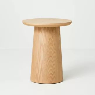 Round Wood Pedestal Accent Table - Hearth & Hand™ with Magnolia | Target