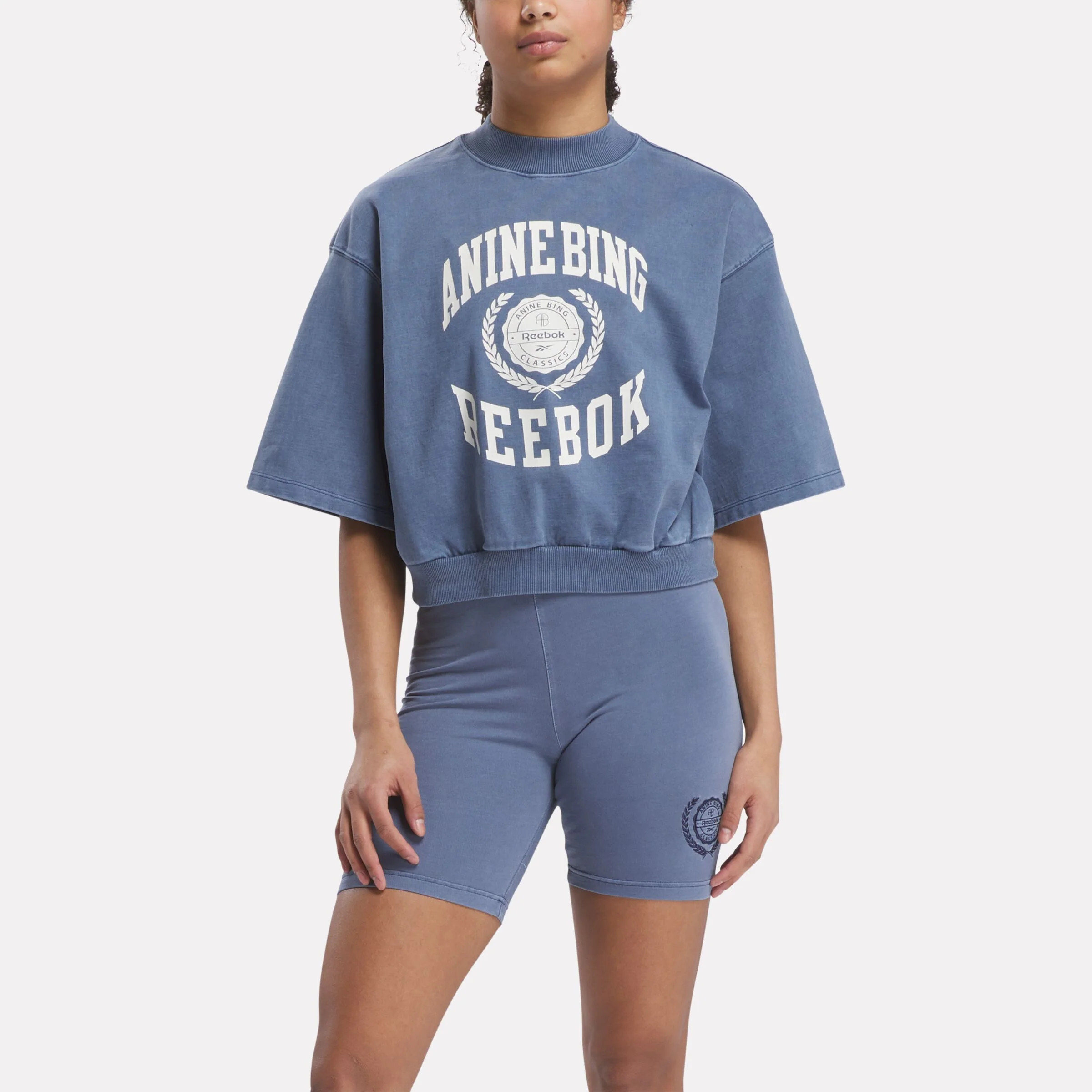 Anine Bing x Reebok Tee Batik Blue | Reebok (AU)