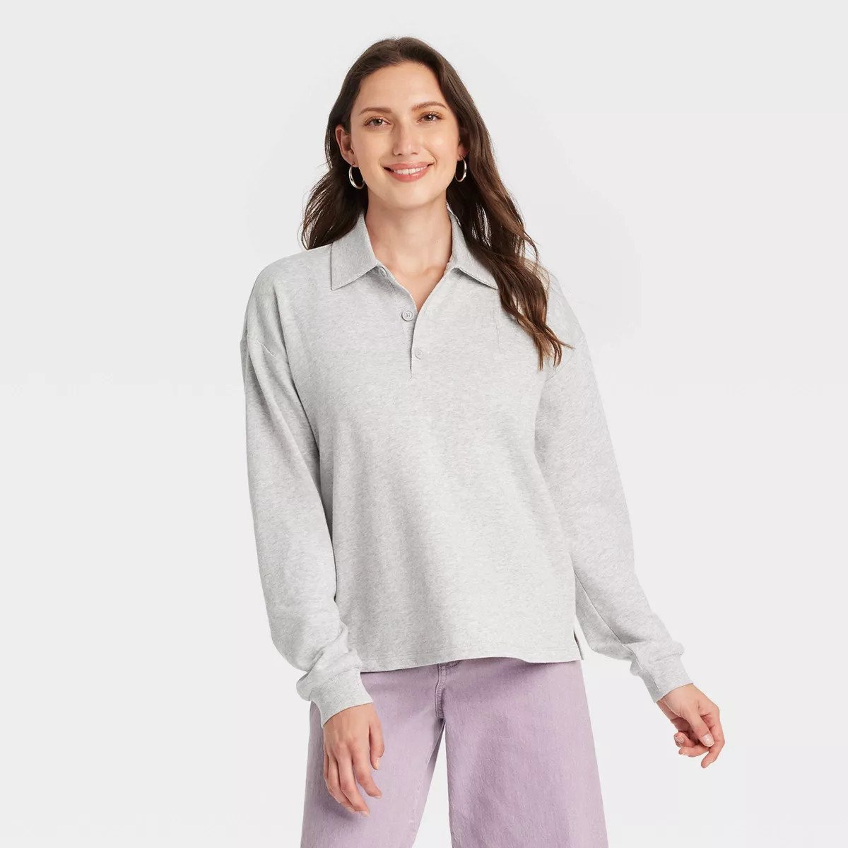 Women's Long Sleeve Polo Shirt - Universal Thread™ | Target