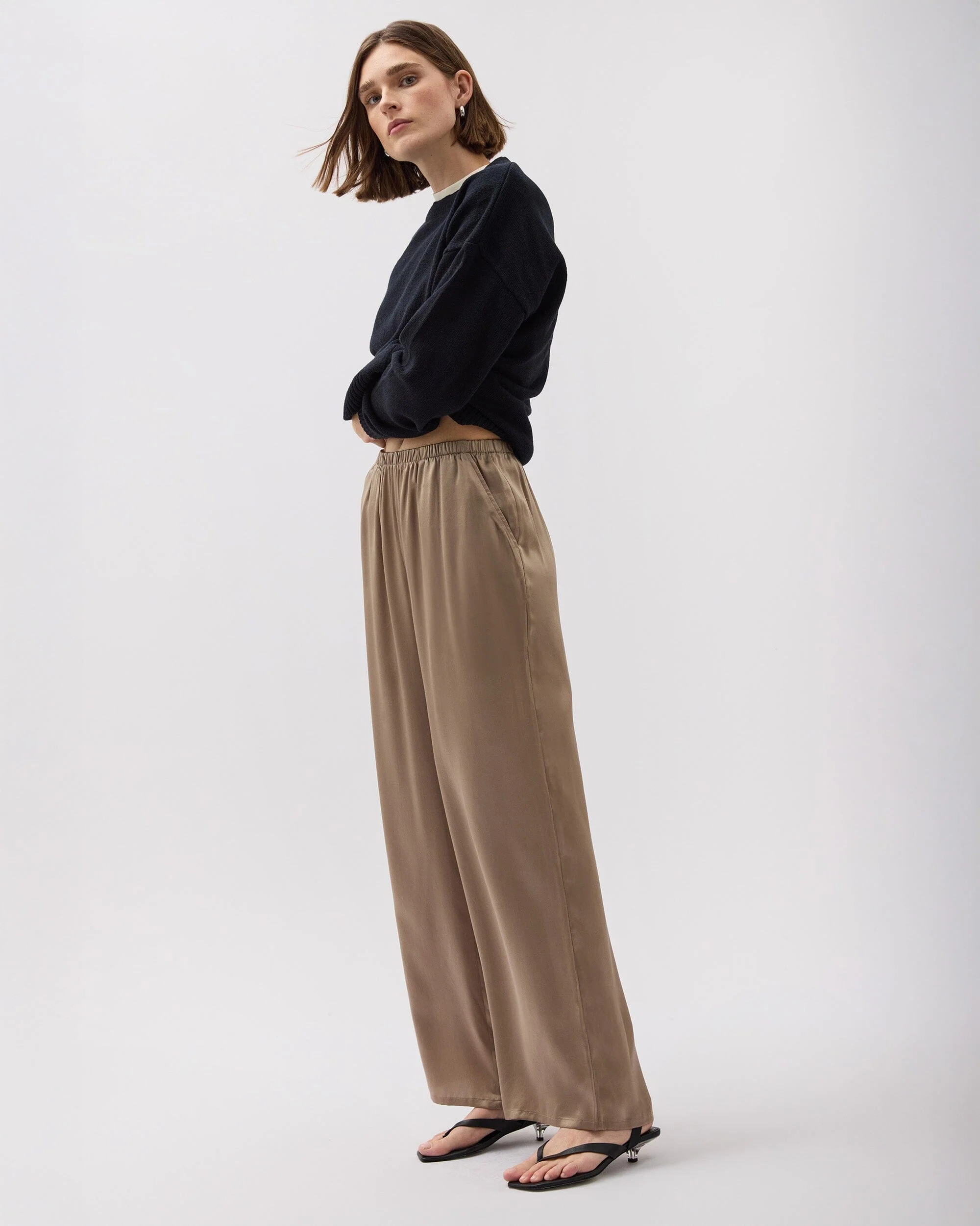 Silk Satin Pant | Richer Poorer