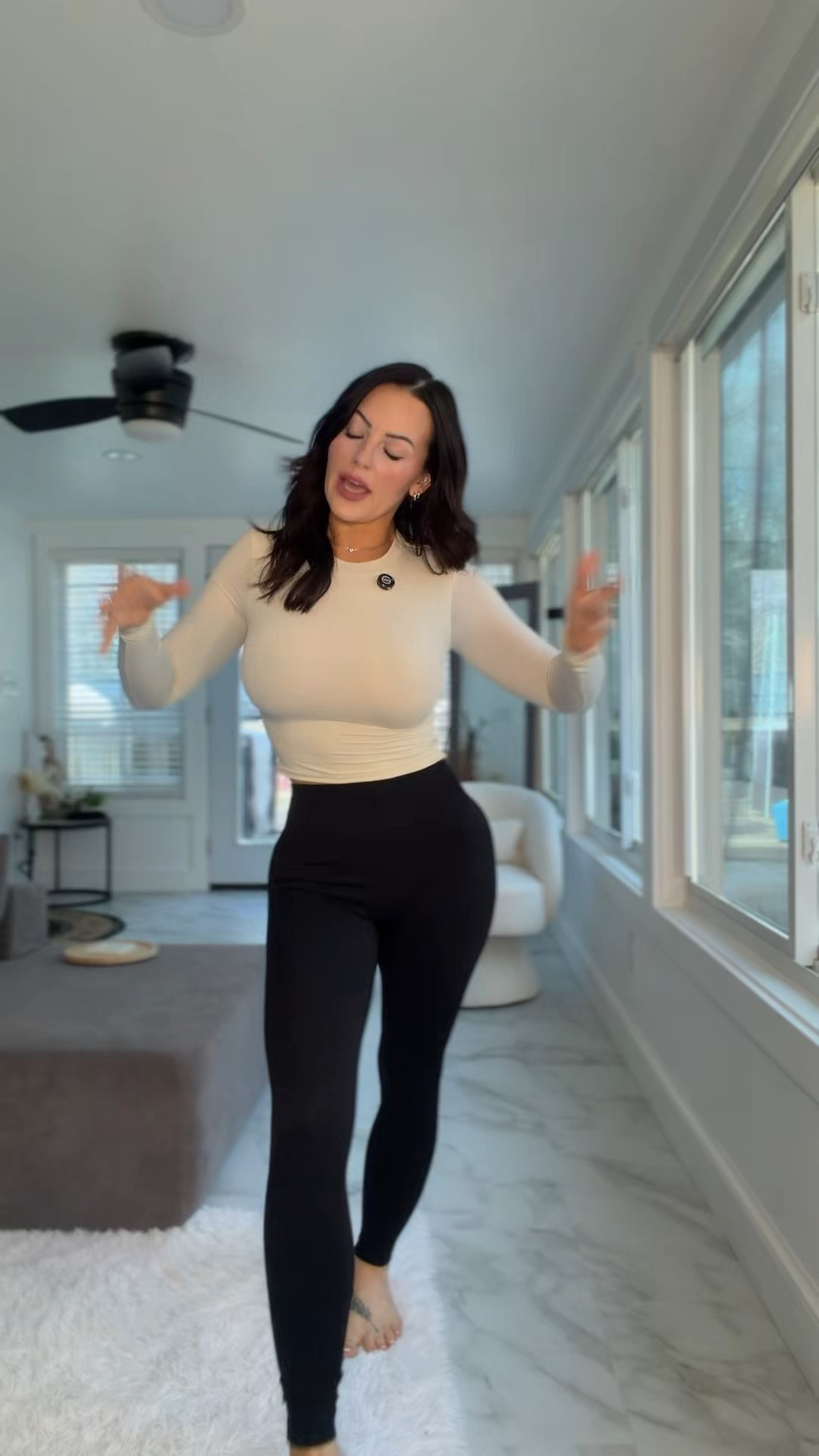 Nothing beats your classic black leggings!🤍 @oqqsports #ad #sponsored #yogapants 

#LTKActive #LTKgrwm #LTKootd