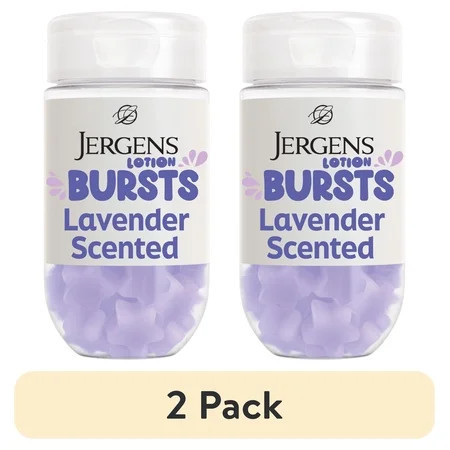 (2 pack) Jergens Lavender Lotion Bursts, Squishy Star-Shaped Moisturizer Bursts, Lotion Gifts for Teens, 38 Ct | Walmart (US)