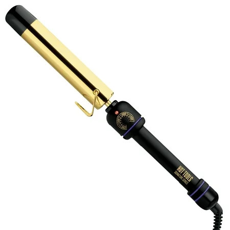 Hot Tools Signature Series Flipperless Curling Wand, 1.25"", Black/Gold | Walmart (US)