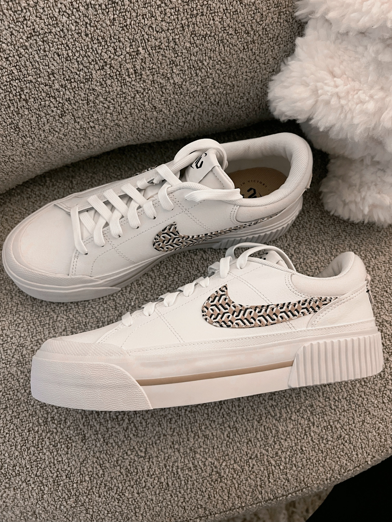 Neutral platform Nikes — 🤎✨ love these so much! So comfy & tts!

For her / shoe love / sneakers / Holley Gabrielle 

#LTKshoecrush #LTKsalealert #LTKfindsunder100