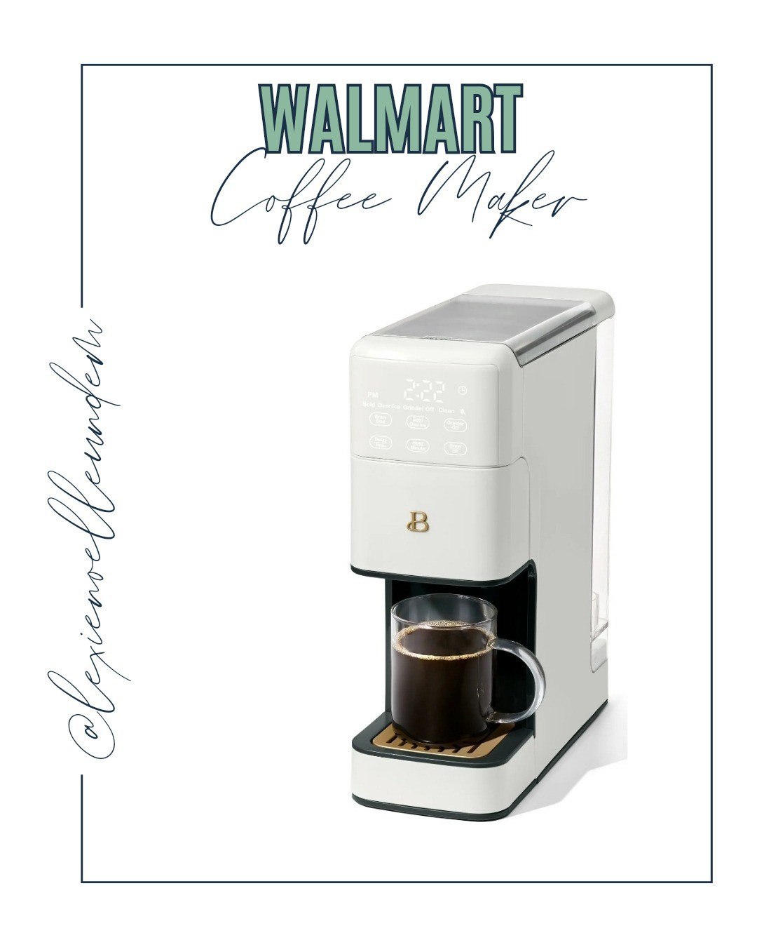 If you are looking for a single cup coffee maker you need to get this one. I've got both a keurig and the Beautiful Perfect Grind Single Serve and I love this one because you can get your favorite whole beans from wherever, there's no pods (more sustainable - has a built in reusable filter), you can set your strength, and you can program it so that it runs at a certain time. Definitely check this one out🙌🏻#walmartpartner #walmartfinds #coffeetime #coffeemachine #coffeemaker 

#LTKHome #LTKFindsUnder100 #LTKBacktoSchool