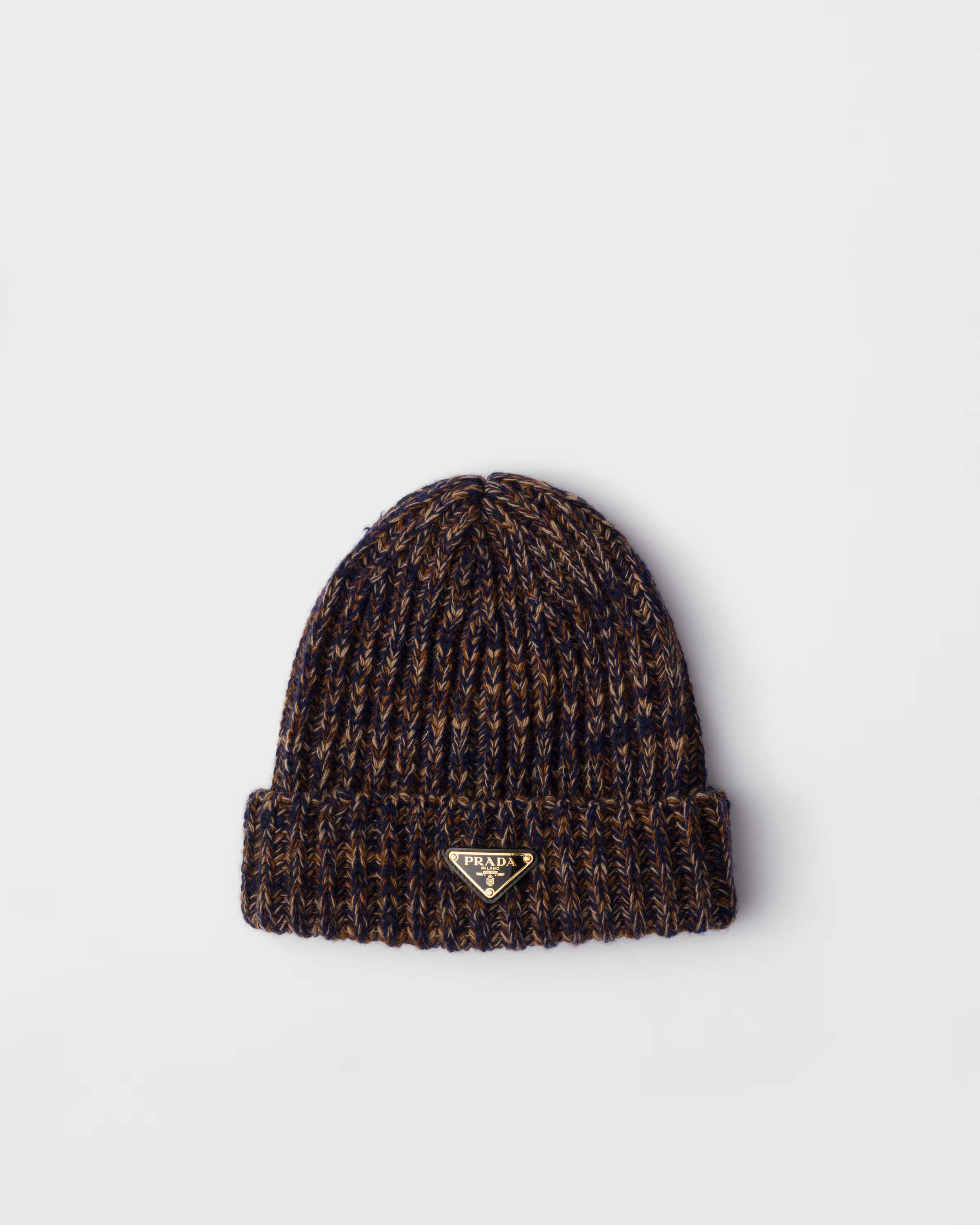 Mélange knit beanie | Prada US