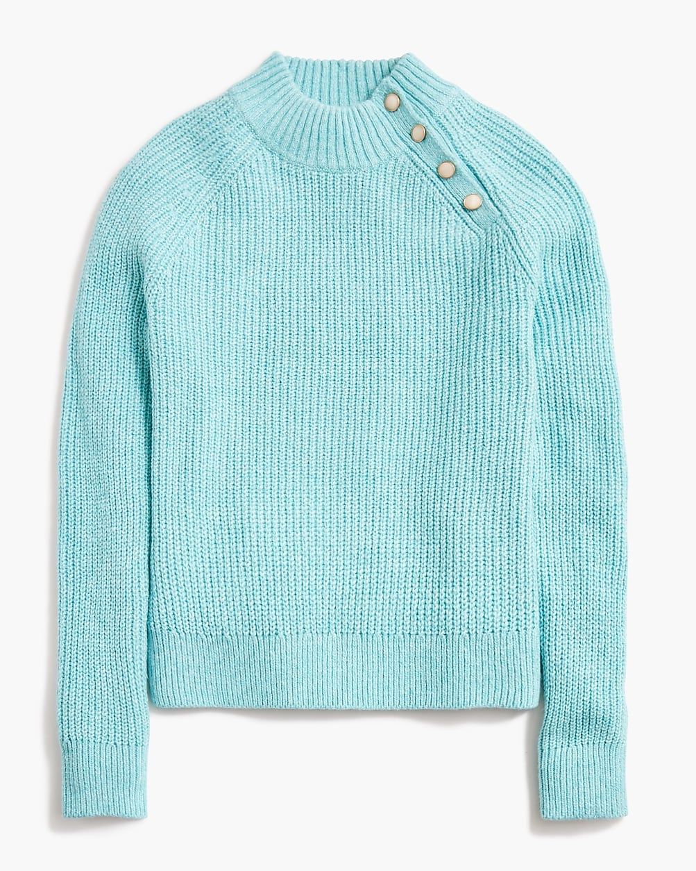 Cotton-blend mockneck sweater | J.Crew Factory