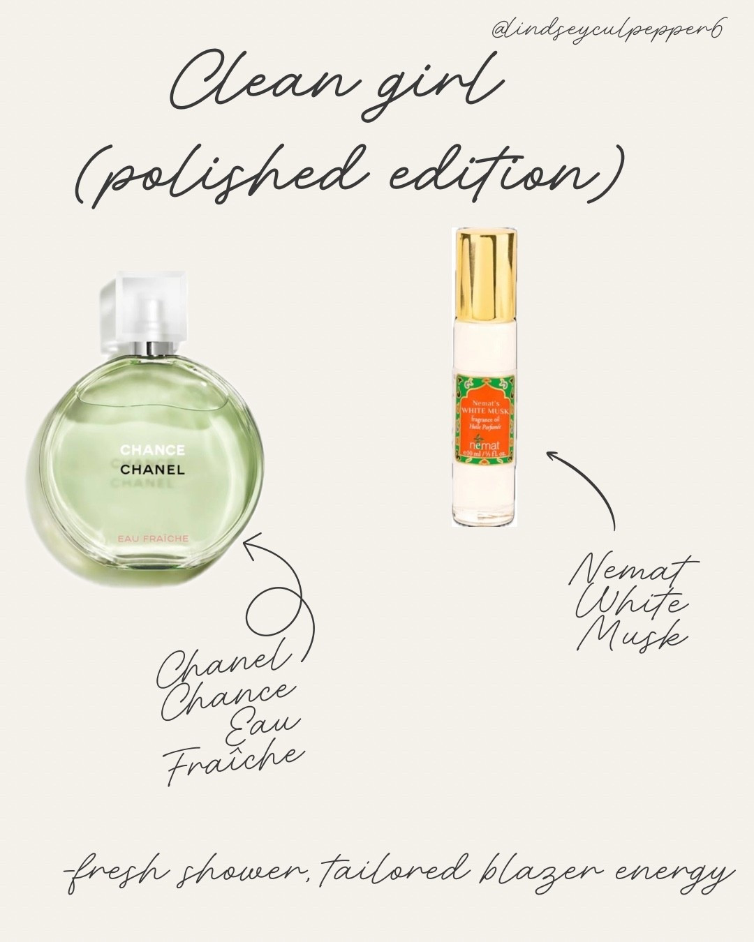 Clean girl perfume pairings 

#LTKselfcare #LTKBeauty #LTKgrwm