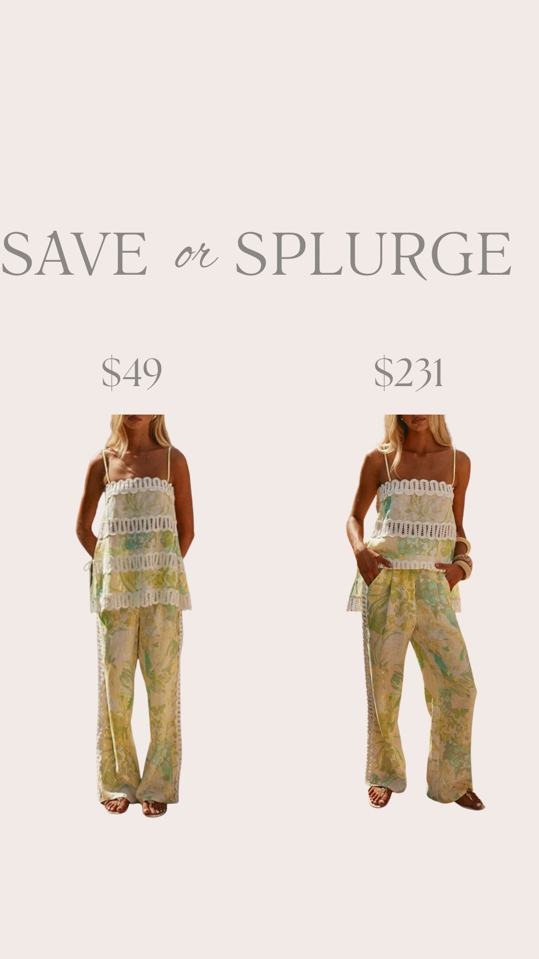 Save vs splurge 

#LTKSeasonal #LTKWorkwear #LTKWedding