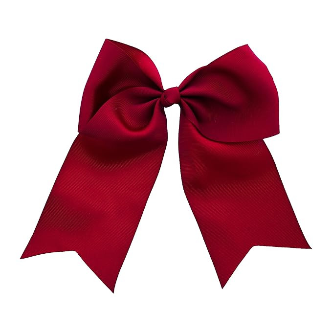 Jumbo Bow Clip with Tails for Women and Girls -Burgundy | Amazon (US)