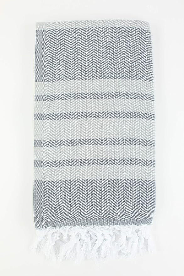 Premium Turkish Herringbone Towel Fouta Peshtemal Beach Bath Spa Yoga Hammam Gym Pool Towel Wrap ... | Amazon (US)