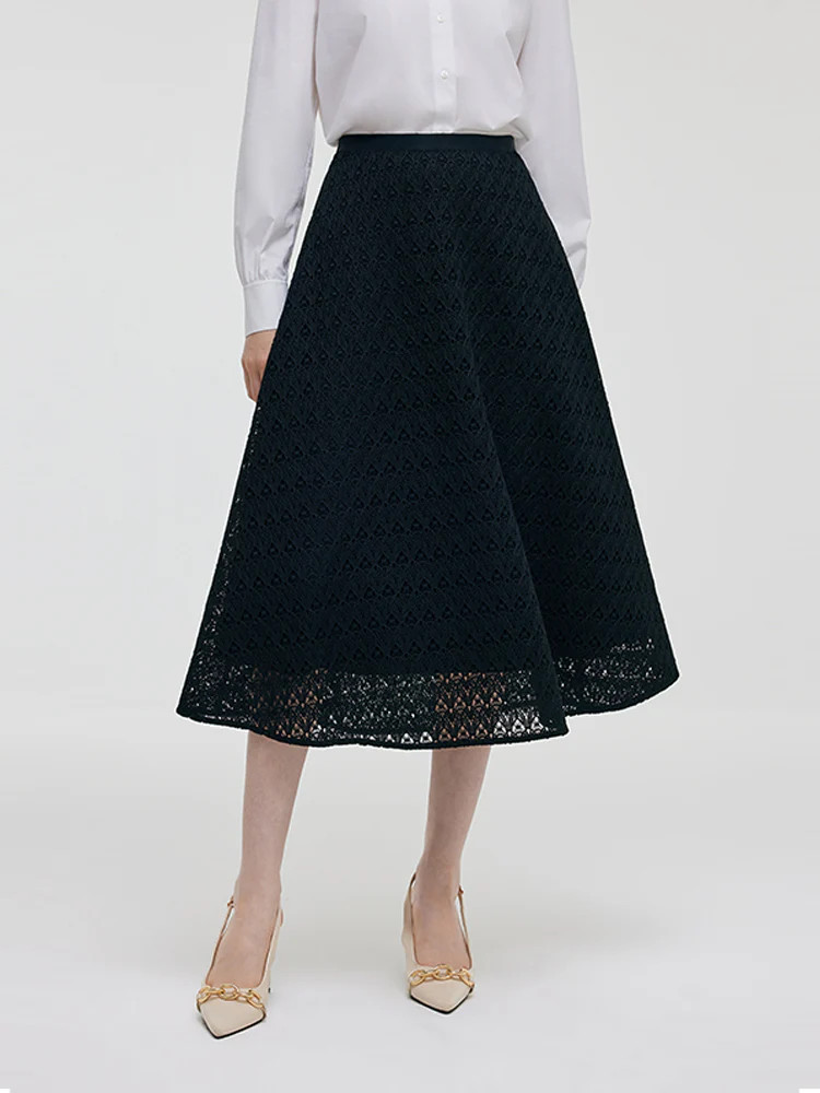Lace A-Line Women Skirt | GOELIA