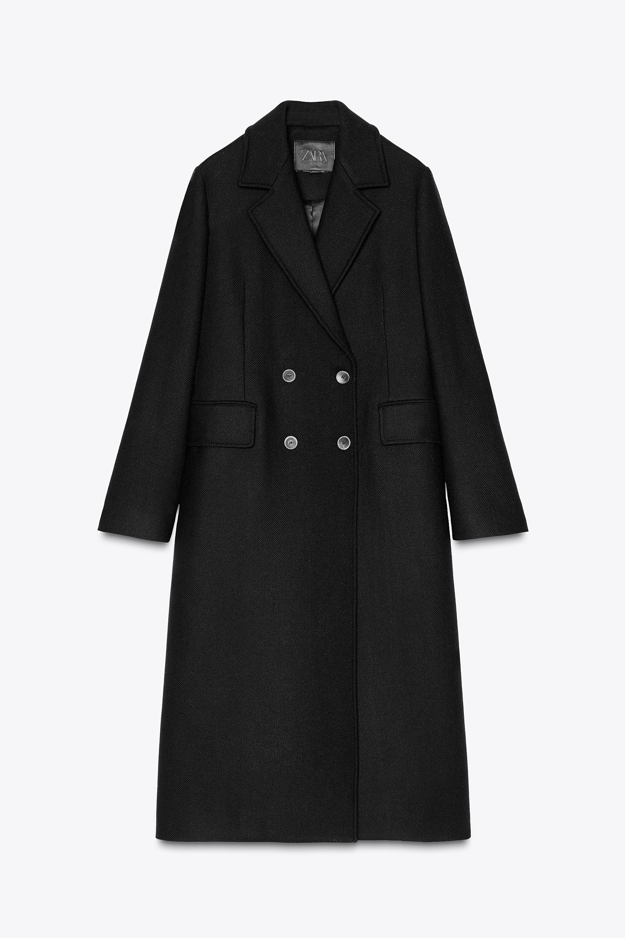 ZW COLLECTION FITTED WOOL BLEND COAT | Zara AU