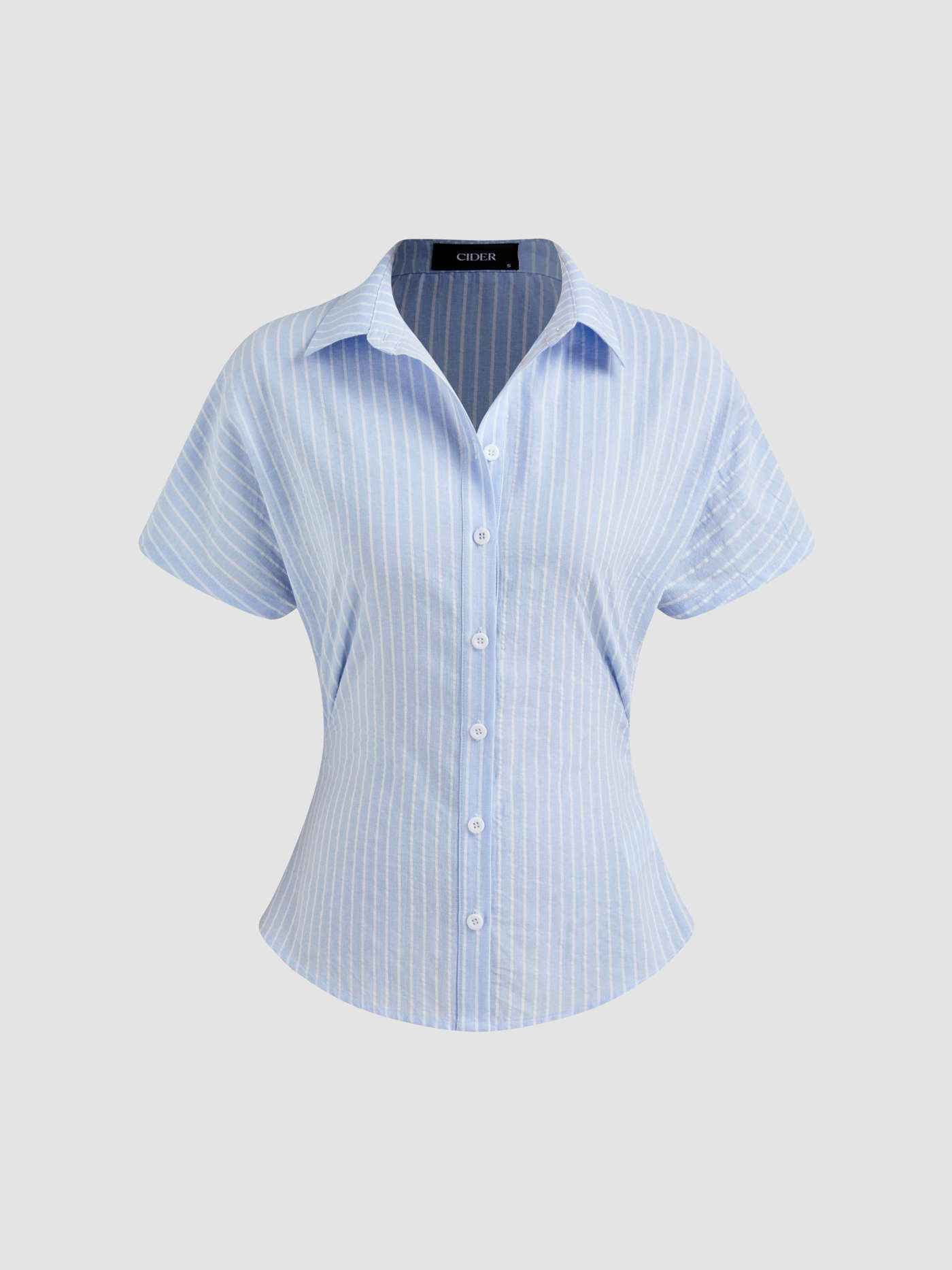 Cotton-blend Polo Striped Short Sleeve Shirt | Cider