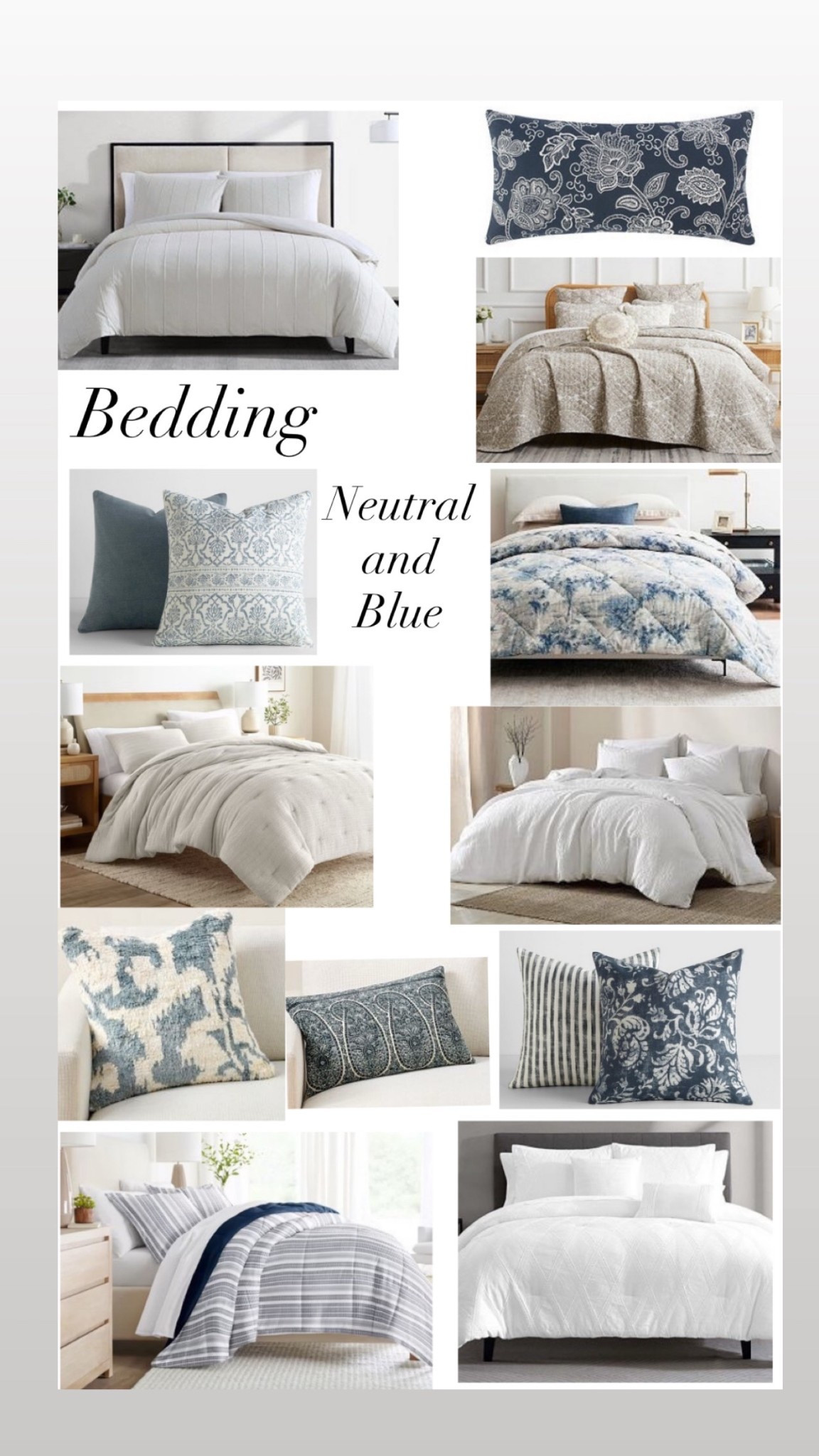 Update your bedroom for Spring with neutral and blue bedding! 

#LTKFindsUnder100 #LTKSaleAlert #LTKHome