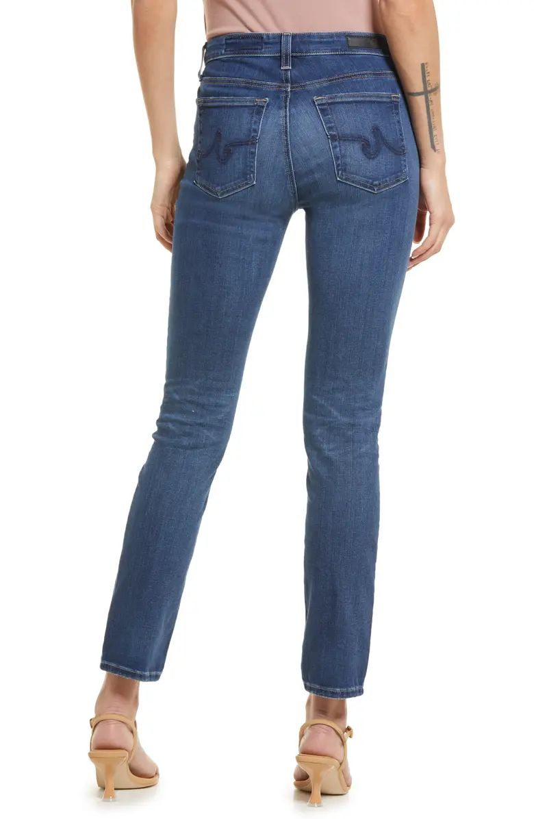 Mari High Waist Stretch Slim Straight Leg Jeans | Nordstrom