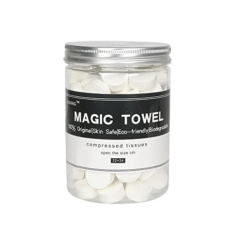 Canned 100 PCS Compressed Towels Portable Mini Compressed Coin Tissue for Travel Sports, Beauty S... | Amazon (US)