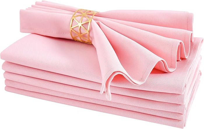 Juego de servilletas de tela de 6 piezas, servilletas lavables para cena de 18x18 pulgadas, servi... | Amazon (US)