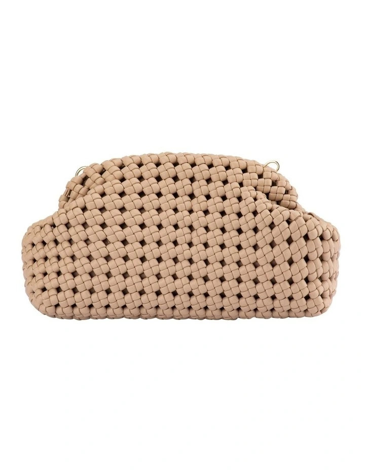 Olga BergEverly Hand Woven Clutch Bag in Natural | Myer