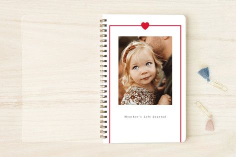 Simple Heart Notebooks, Day Planners, or Address Books | Minted