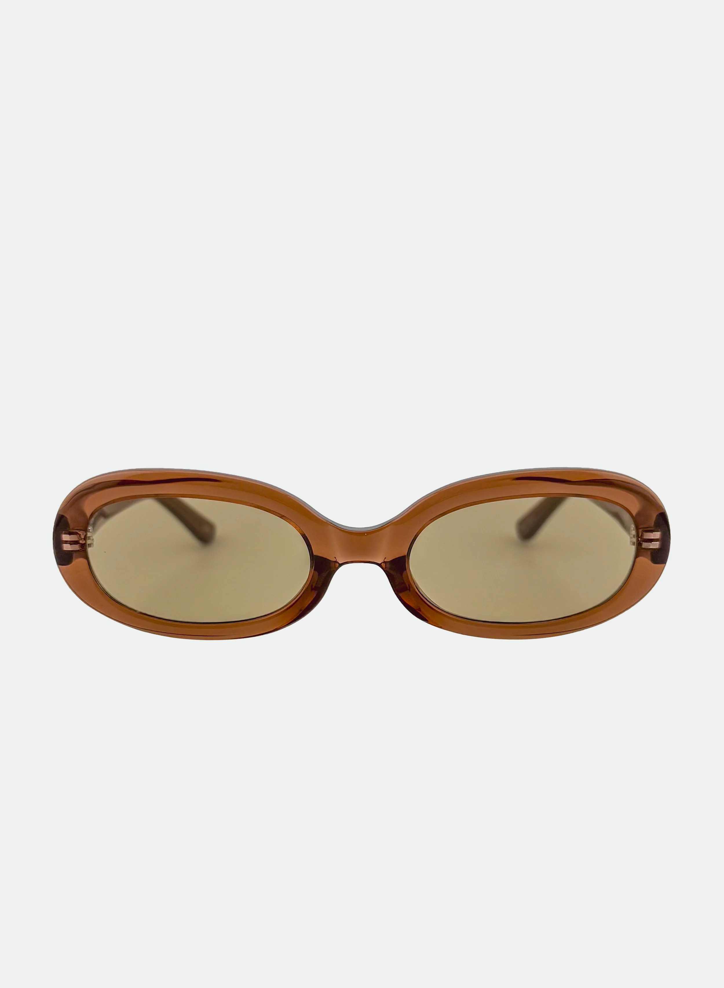 Cleo Brown Oval Sunglasses – Acetate Frame | Otra Eyewear