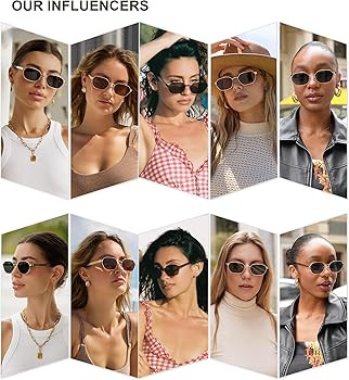 SOJOS Trendy Polarized Hexagon Sunglasses for Women Men, UV400 Retro Rectangle Shades SJ1238 | Amazon (US)