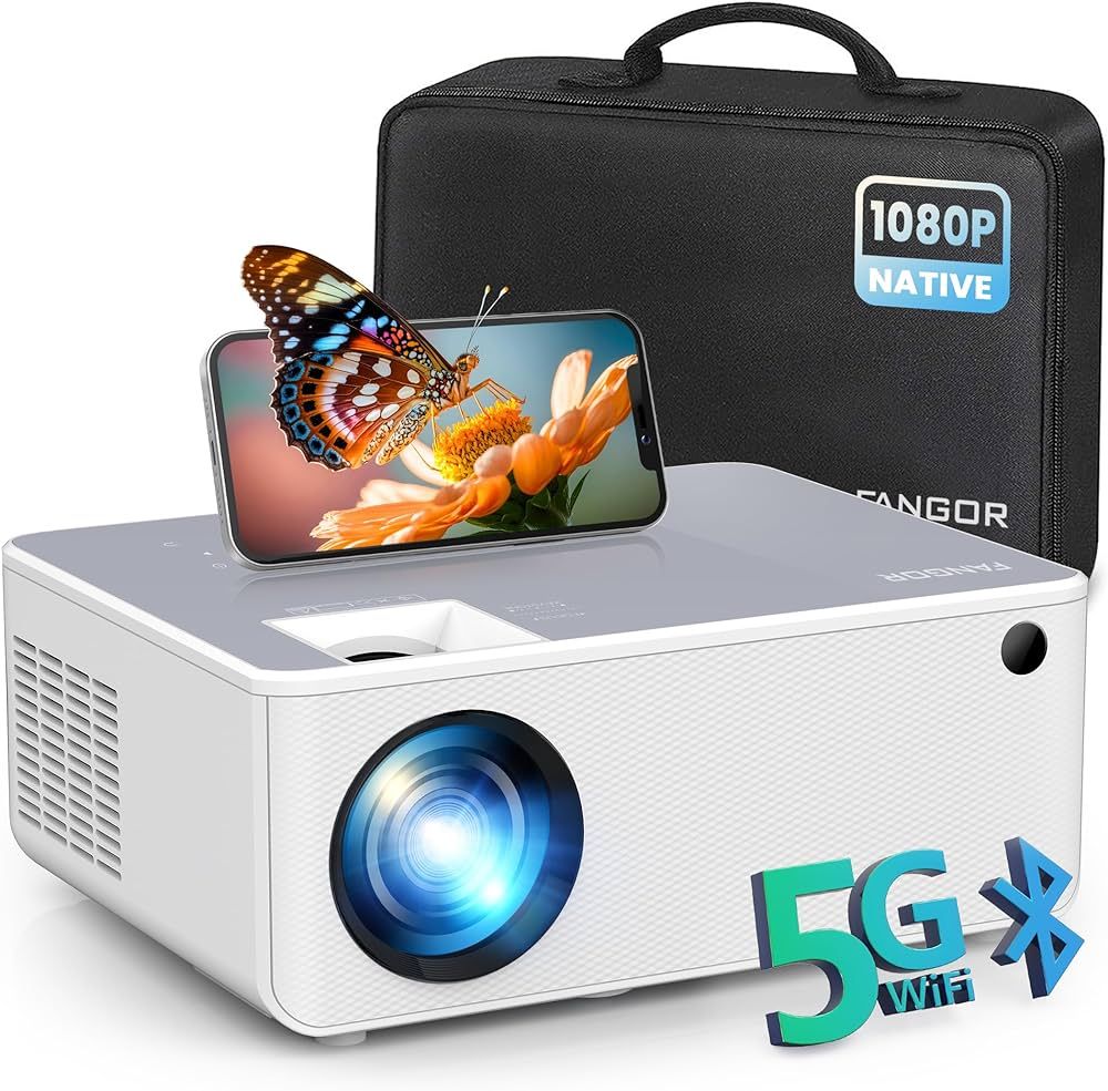 FANGOR 1080P HD Projector, WiFi Bluetooth Projectors, Max 230” Projection Screen Portable Home ... | Amazon (US)