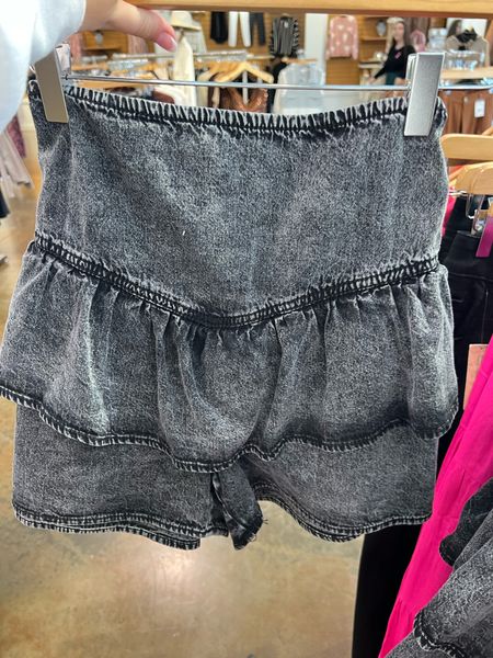 i found some of the cutest things at VERSONA today! this black washed denim ruffled skort is TOO CUTE & only $35!!!! literally going back tomorrow to grab it

#LTKstyletip #LTKSeasonal #LTKU