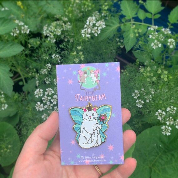 2 Kitty Fairy Enamel Pin With Glitter | Etsy | Etsy (US)