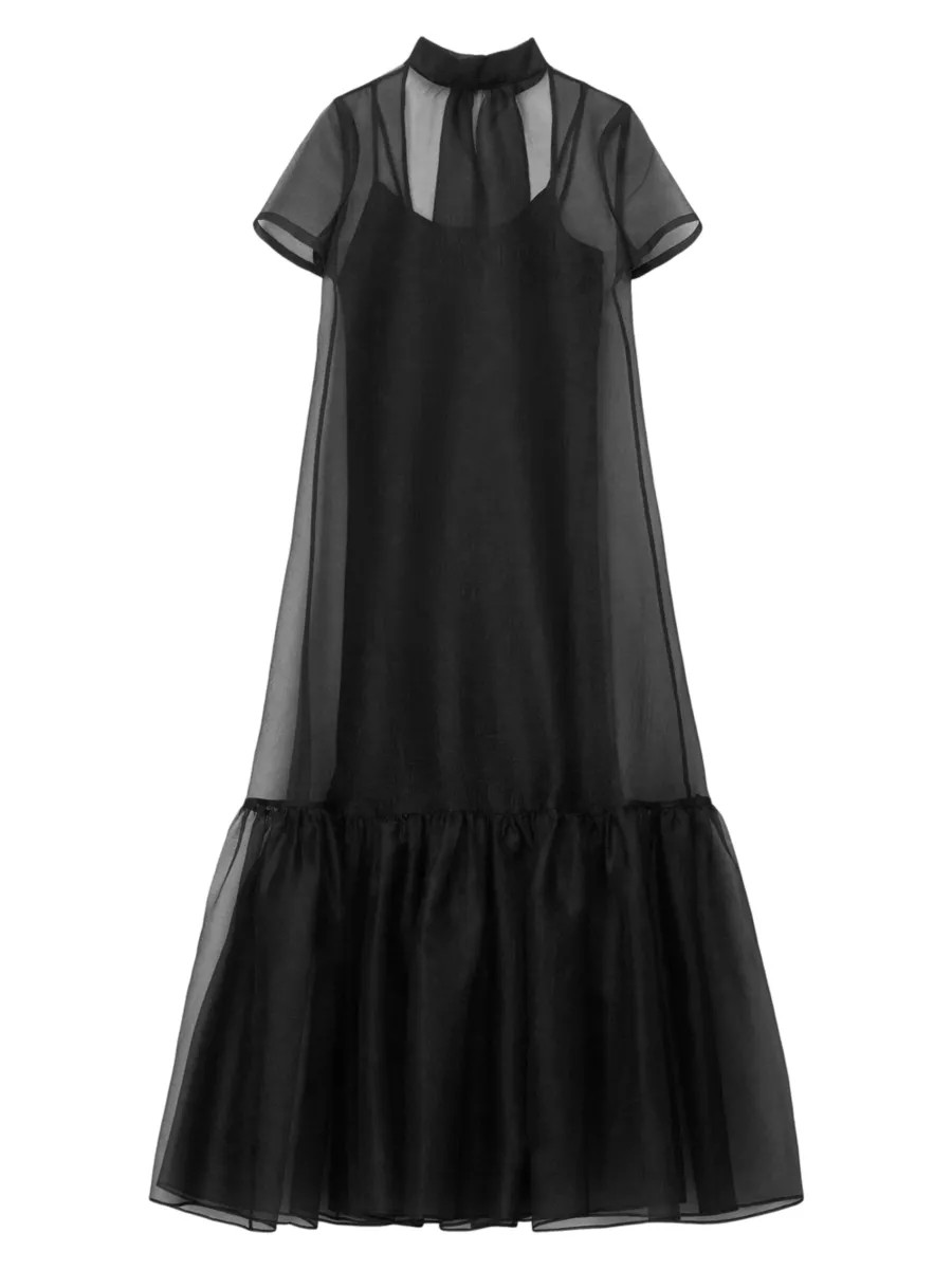 Calluna High-Neck Organza Gown | Saks Fifth Avenue