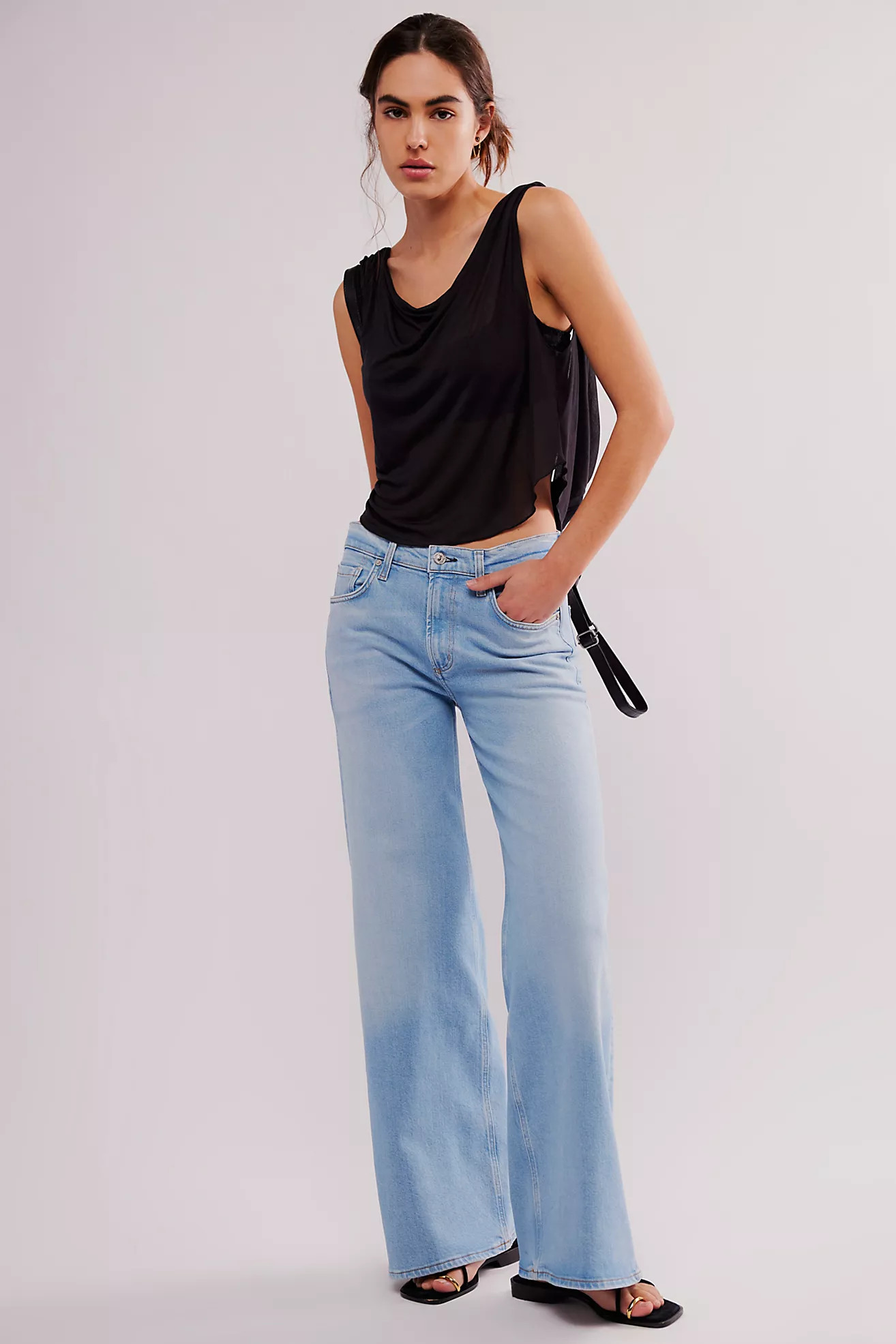 Citizens of Humanity Loli Mid-Rise Wide-Leg Jeans | Free People (Global - UK&FR Excluded)