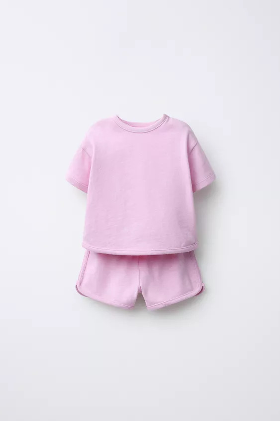FLAMÉ T-SHIRT AND BERMUDA SET | Zara US