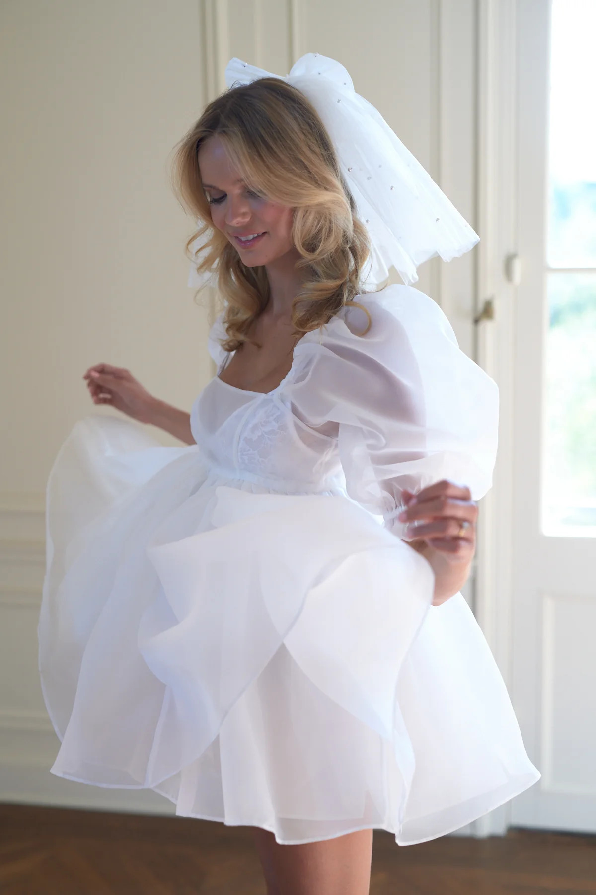 The Ivory Puff Dress | Selkie Collection