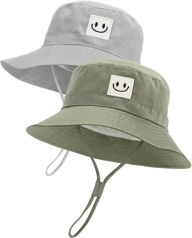 FURTALK Baby Sun Hat Smile Face Toddler Boys Girls Bucket Hat 0-5 Years Kids UPF 50+ Sun Protecti... | Amazon (US)