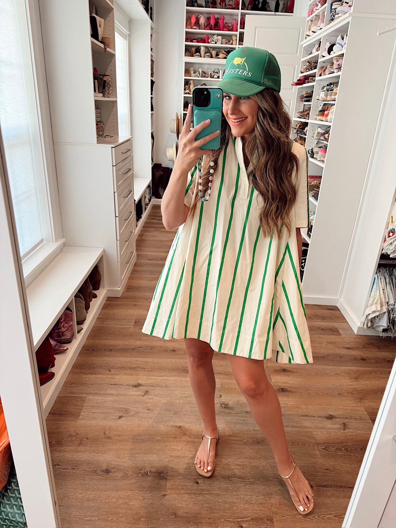 One of my favorite dresses to wear for a golf tournament. In a small dress, sandals and accessories - fits tts.

#LTKSeasonal #LTKootd #LTKgrwm