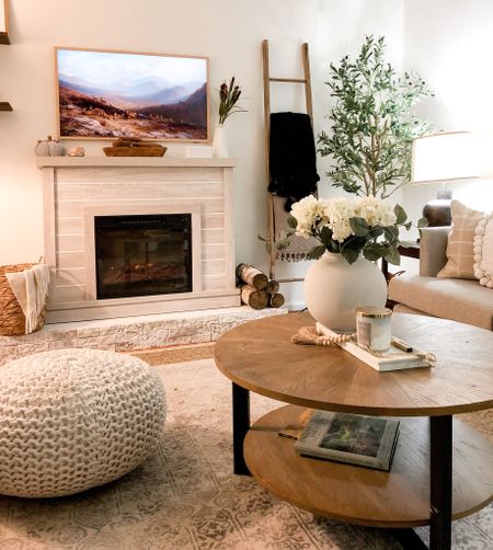 Living room decor. Neutral living room. Cozy living room. The Samsung Frame tv is hands down my favorite purchase for this room! 

#LTKover40 #LTKhome #LTKSpringSale